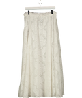 Bydee White Liora Maxi Skirt in Lumiere White, size UK S — front