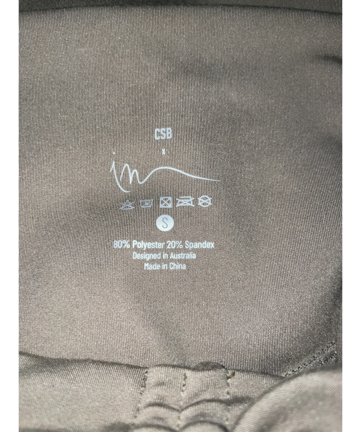 CSB beige Colour, size UK S — care label