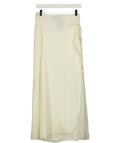WHITE FOX Cream Wrap Maxi Skirt Cream, size UK S — front