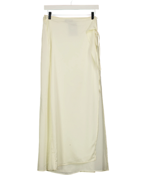 WHITE FOX Wrap Maxi Skirt Cream UK S