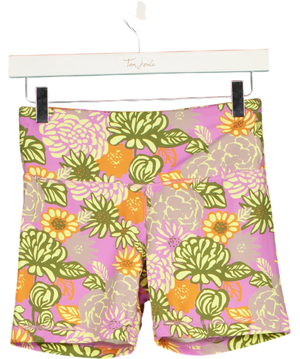 TORY BURCH SPORT Multicoloured Weightless Printed Bike Short In Gardenias UK S