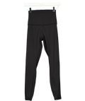 WANDERDOLL Black Black High-Waisted Performance Leggings, size UK XS — front