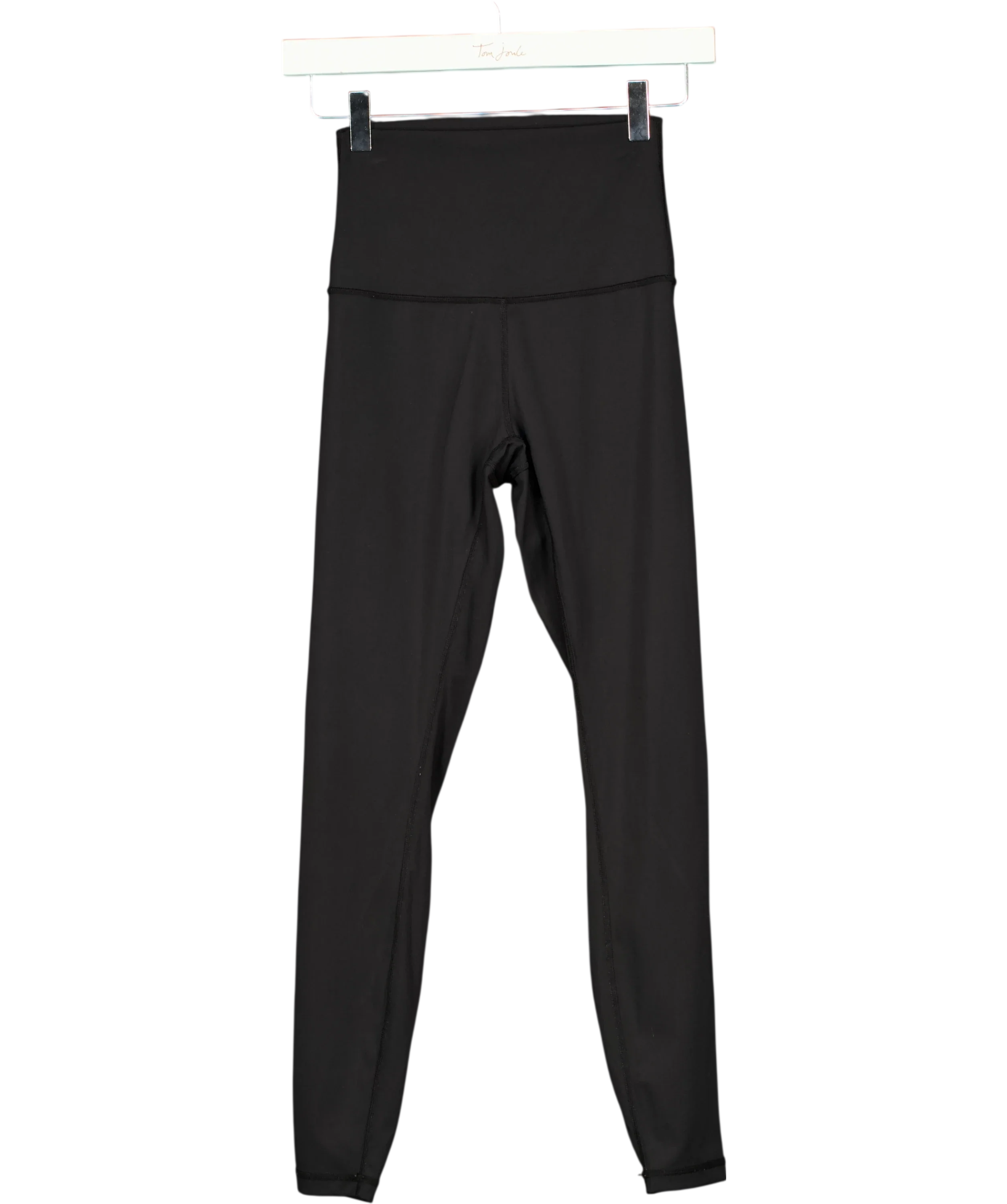 WANDERDOLL Black Black High-Waisted Performance Leggings, size UK XS — front