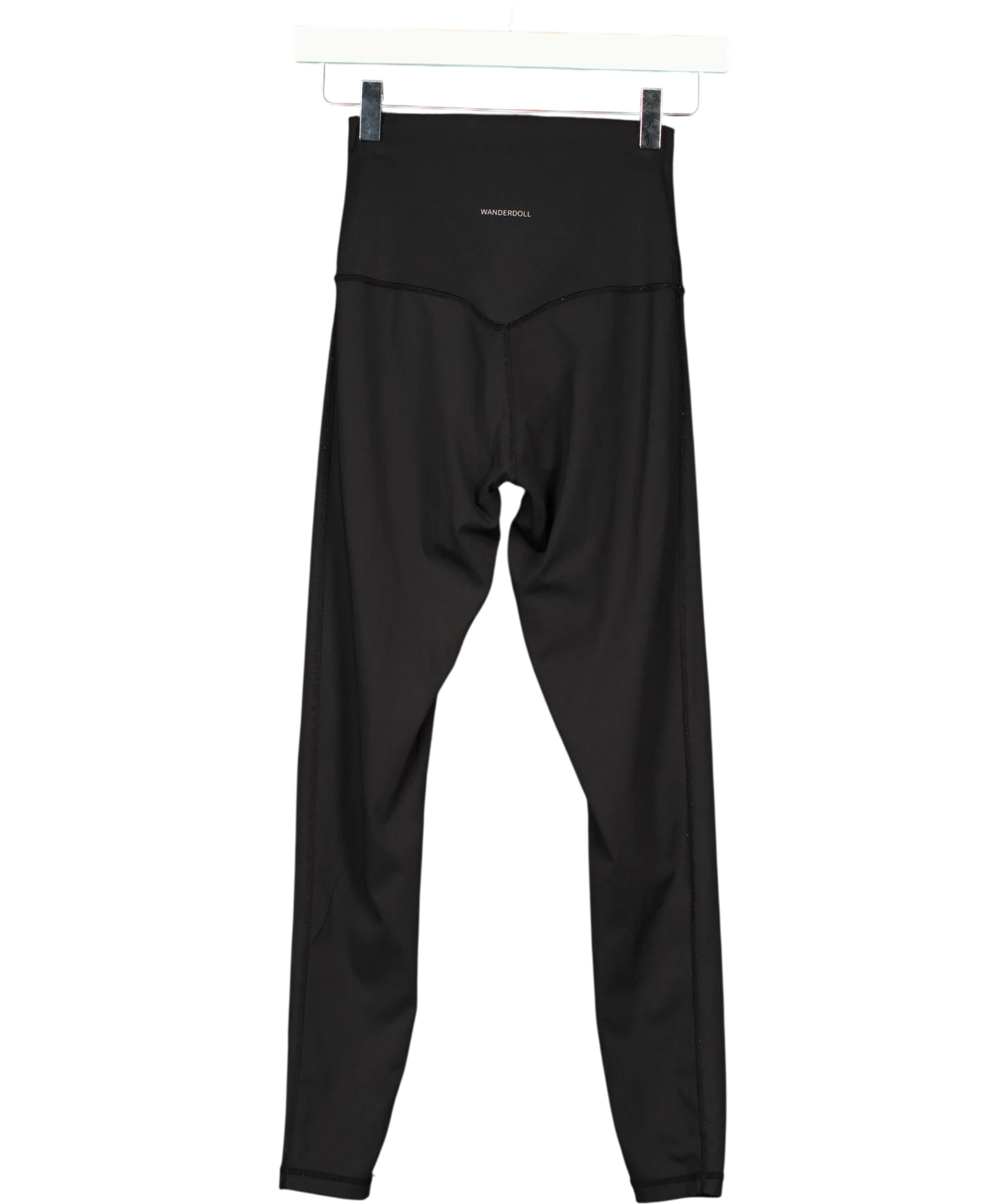 WANDERDOLL Black Black High-Waisted Performance Leggings, size UK XS — back