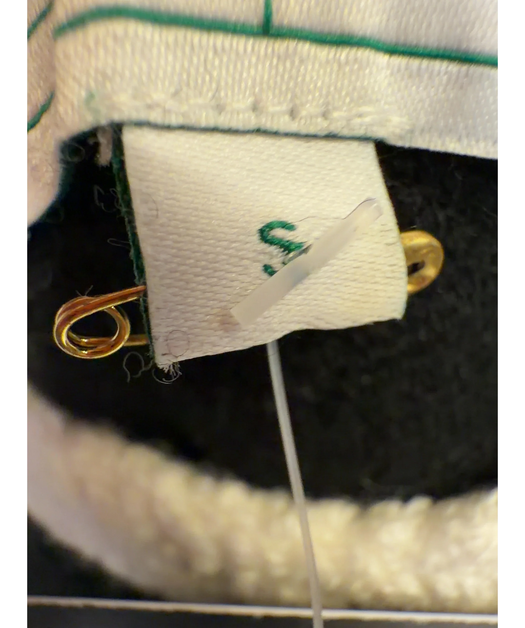 CasaBlanca Black Tennis Club Boucle Embroidered Jumper, size UK S — care label