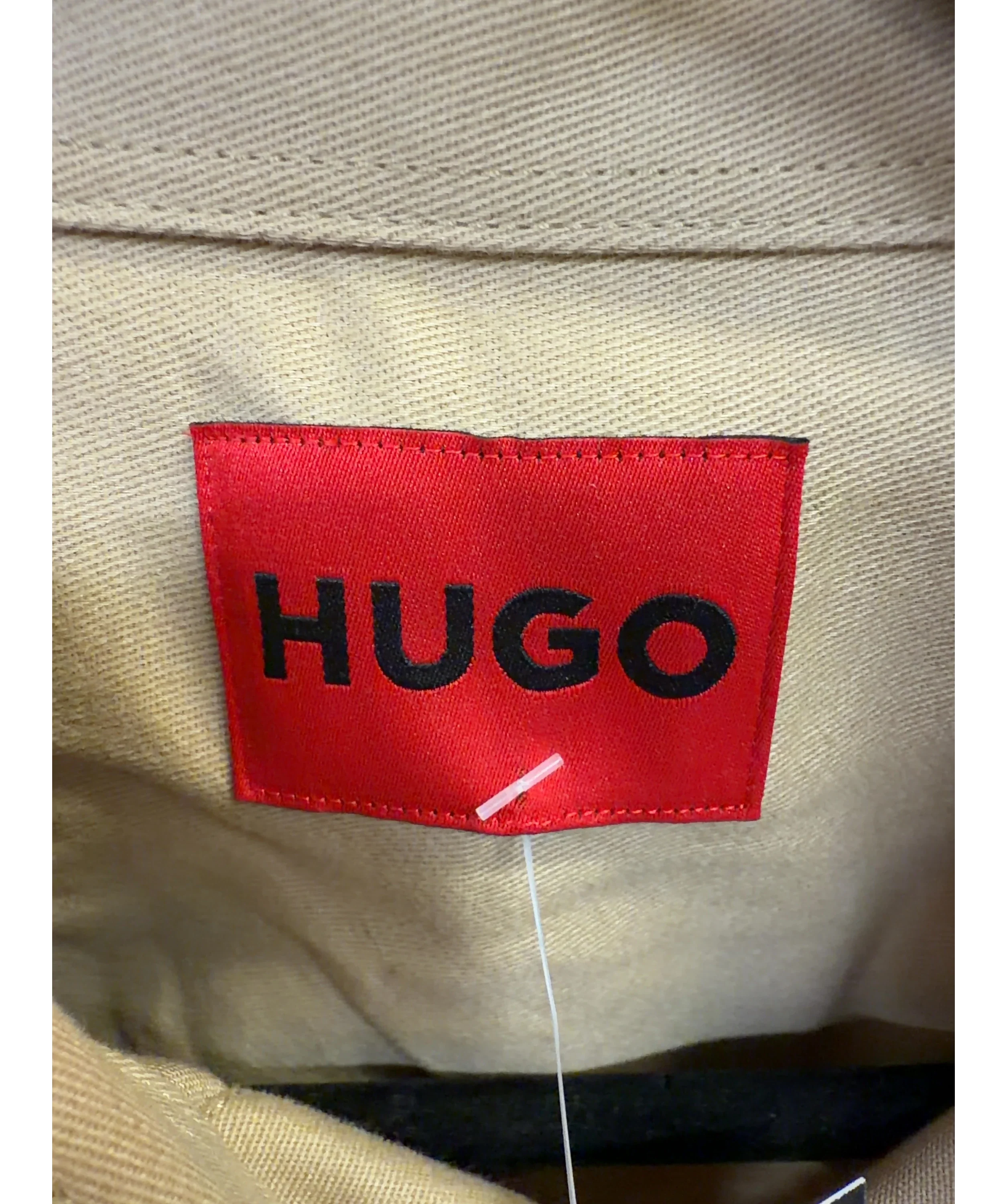 HUGO Beige VCARB F1 Team Beige Short Sleeved Sponsor Patch Shirt, size UK S — detail
