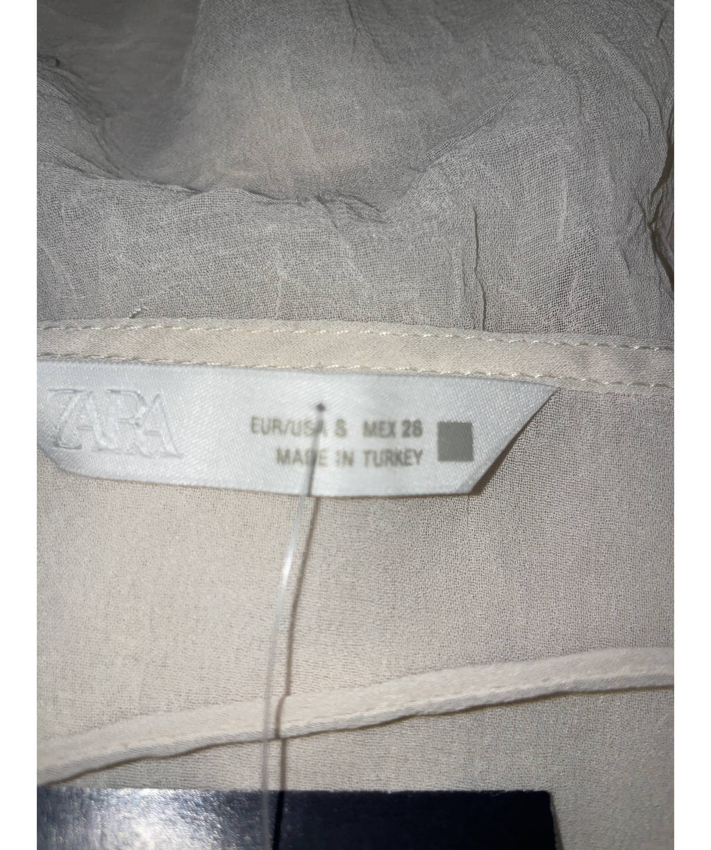 ZARA Cream Colour, size UK S — care label