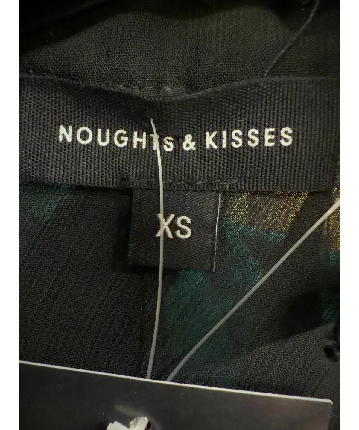 Noughts & Kisses Black Colour, size UK XS — care label