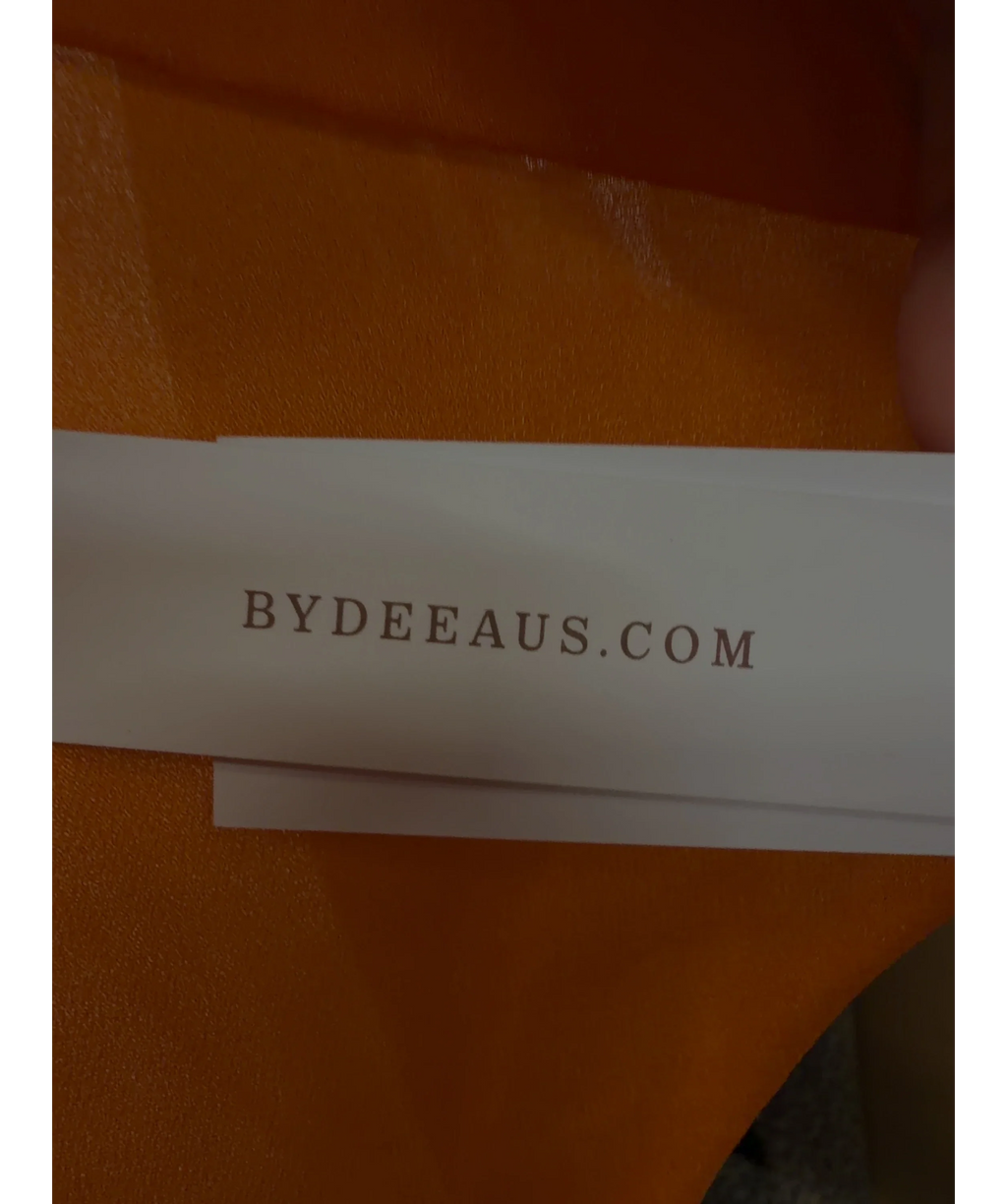 Bydee Orange Zunara Top, size UK XS — detail