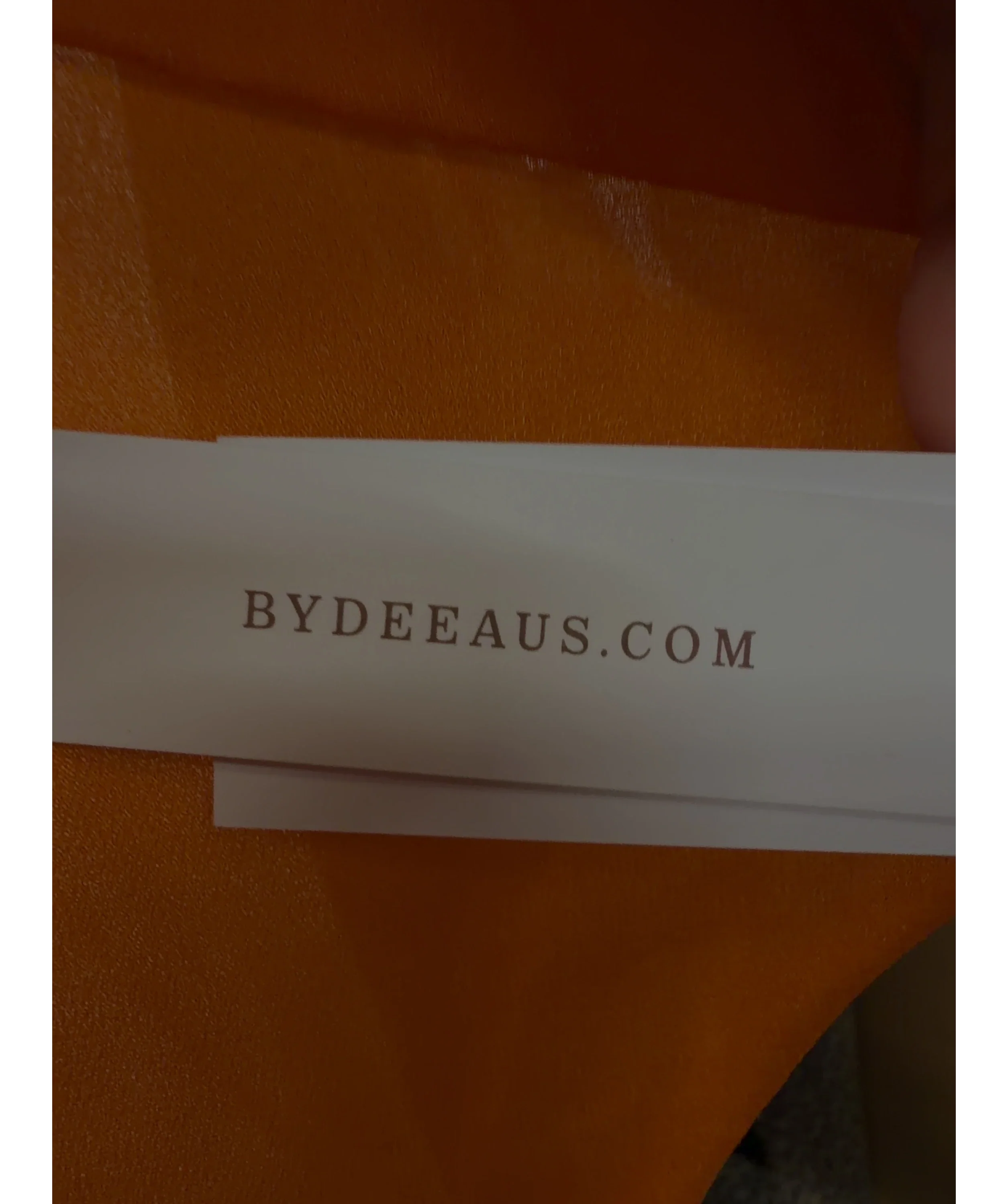 Bydee Orange Zunara Top, size UK XS — detail