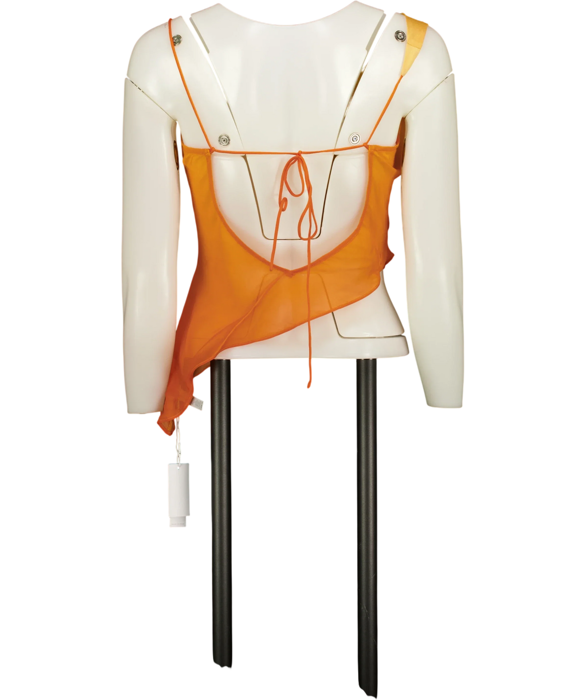 Bydee Orange Zunara Top, size UK XS — back