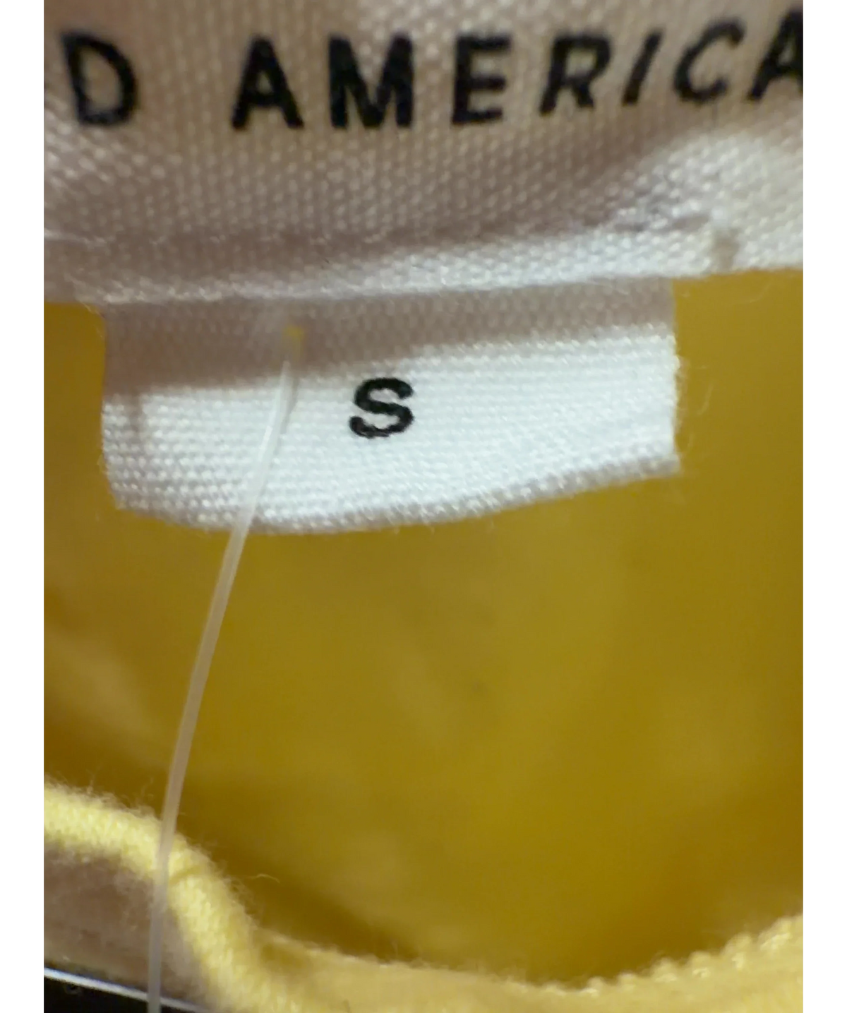 Good American Lemon Yellow Baby tee T-Shirt UK S — Size
