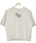 Couture White White Graphic Logo t-shirt, size UK 6 — front