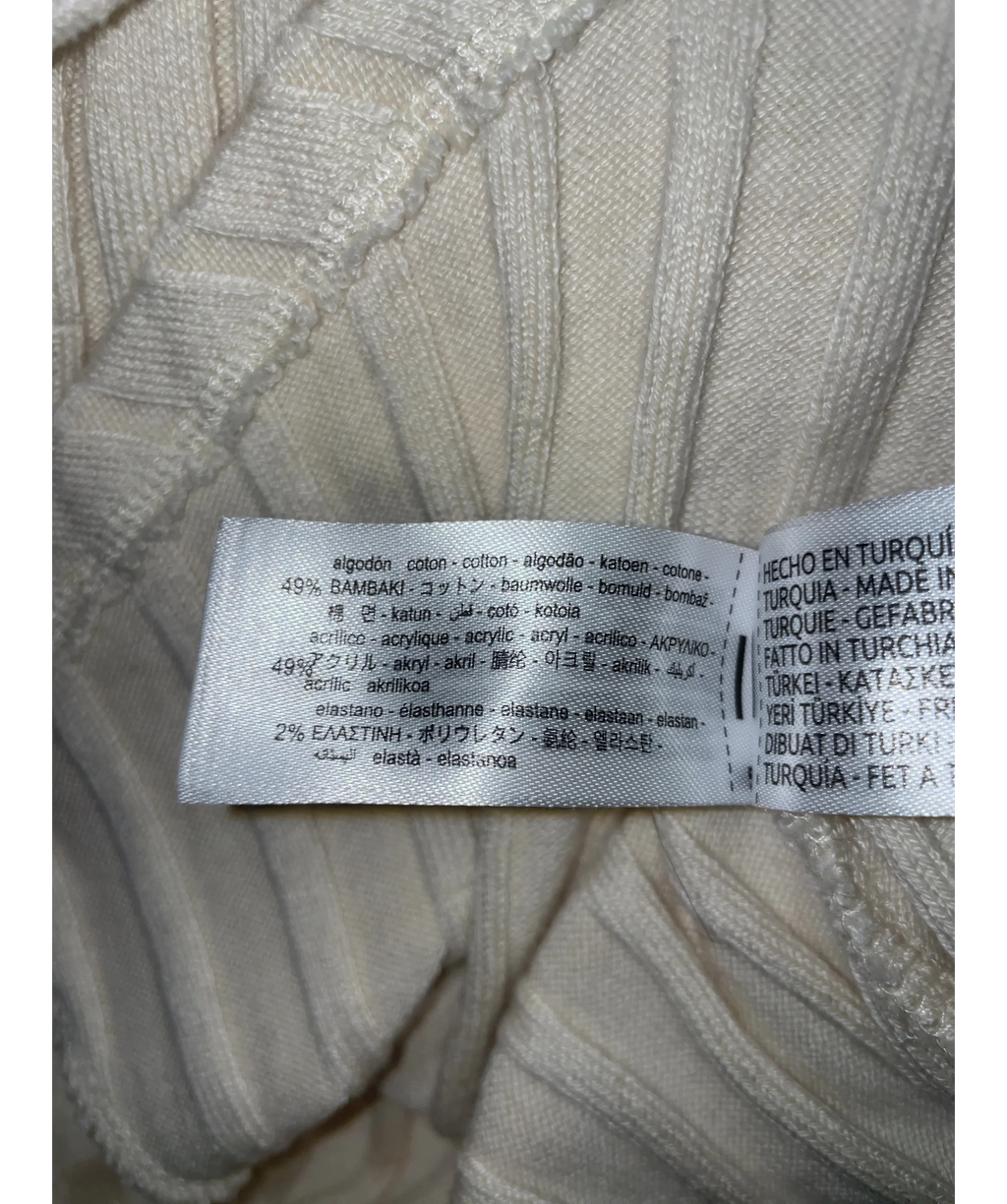 Bershka Cream Colour, size UK XS — label