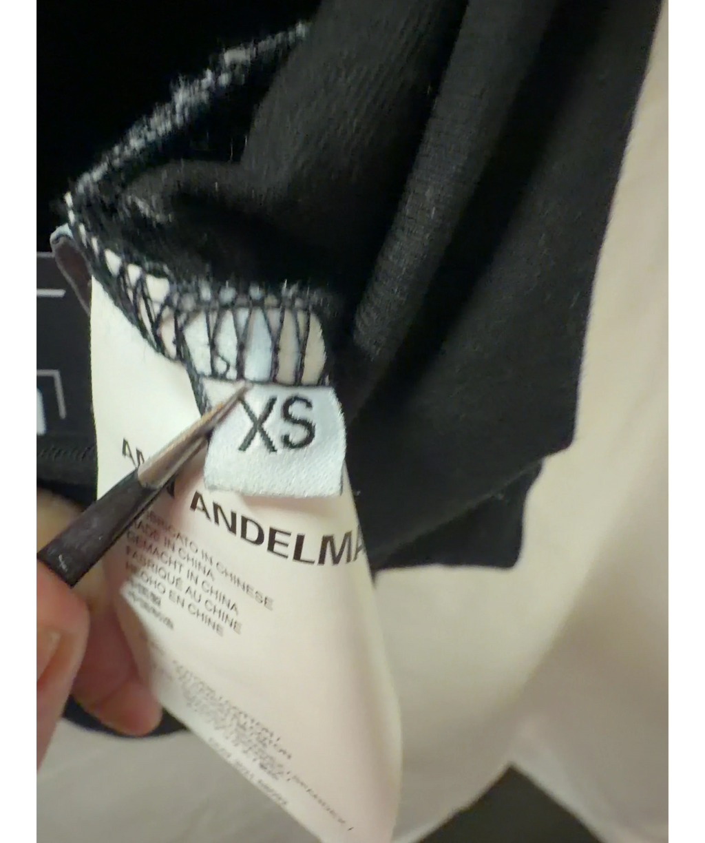 ANN ANDELMAN Black Colour, size UK XS — care label