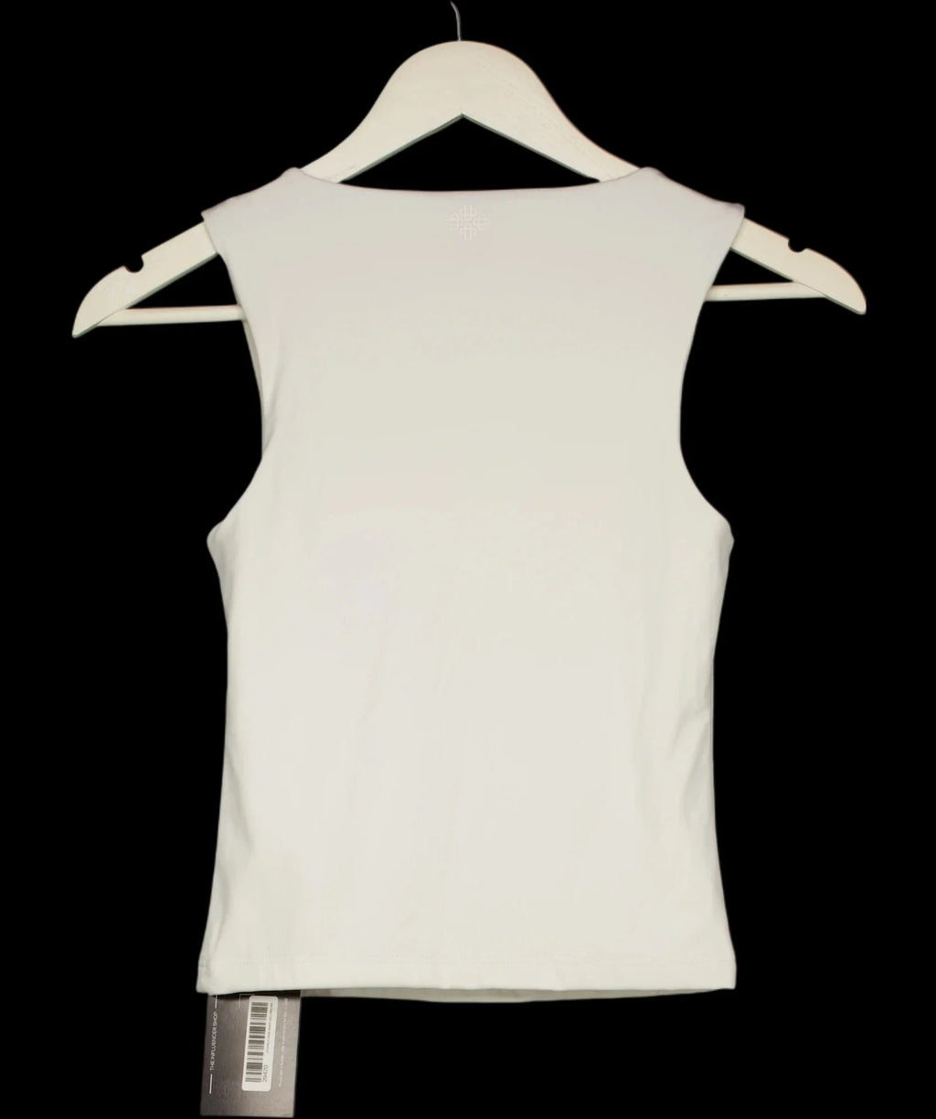 The Couture Club Beige Square Neck Sculpting Vest Stone BEIGE, size UK 8 — label