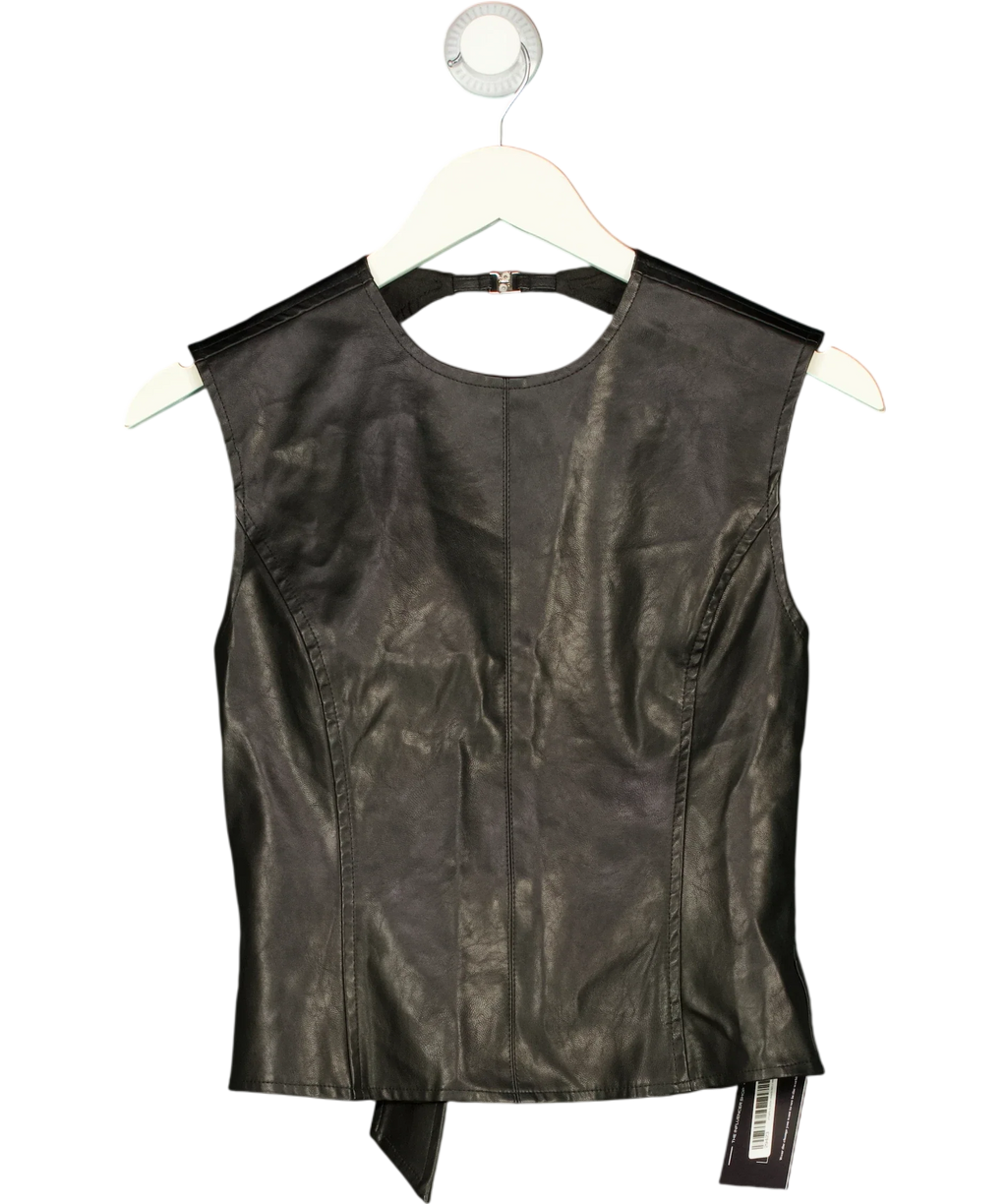 Lioness Black Countryside Top, size UK S — front