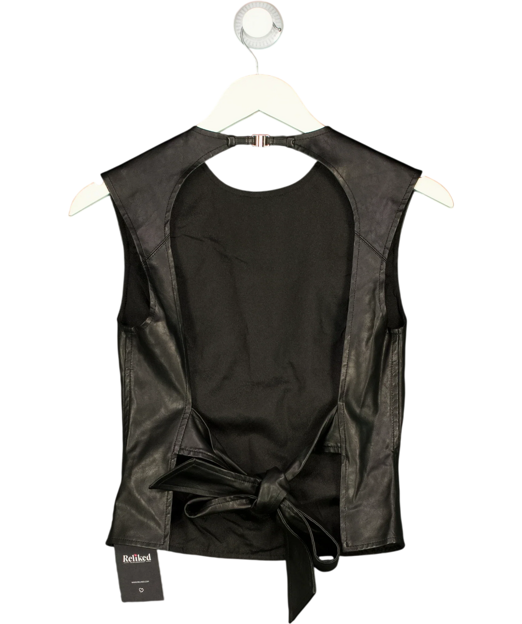 Lioness Black Countryside Top, size UK S — back