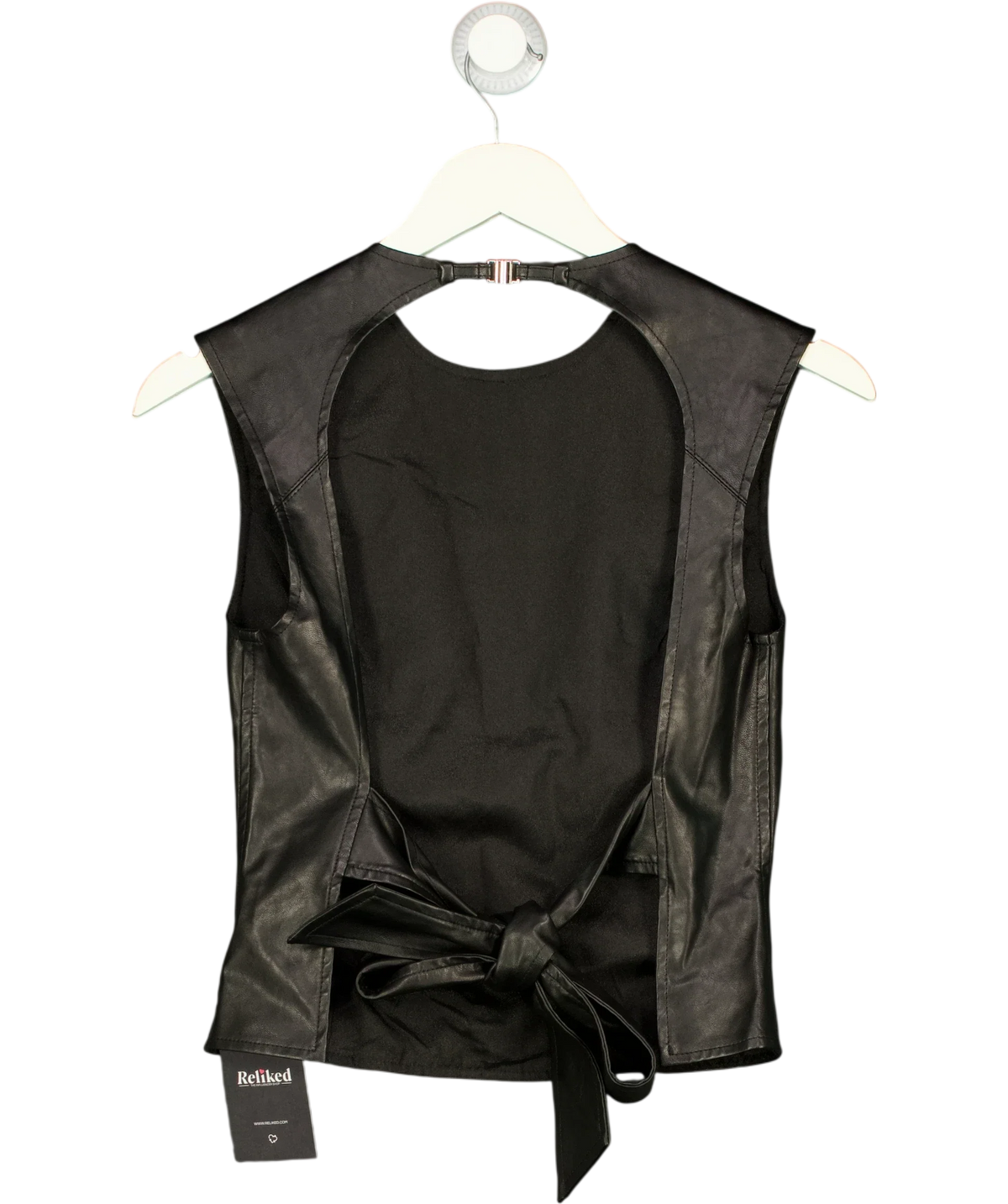 Lioness Black Countryside Top, size UK S — back