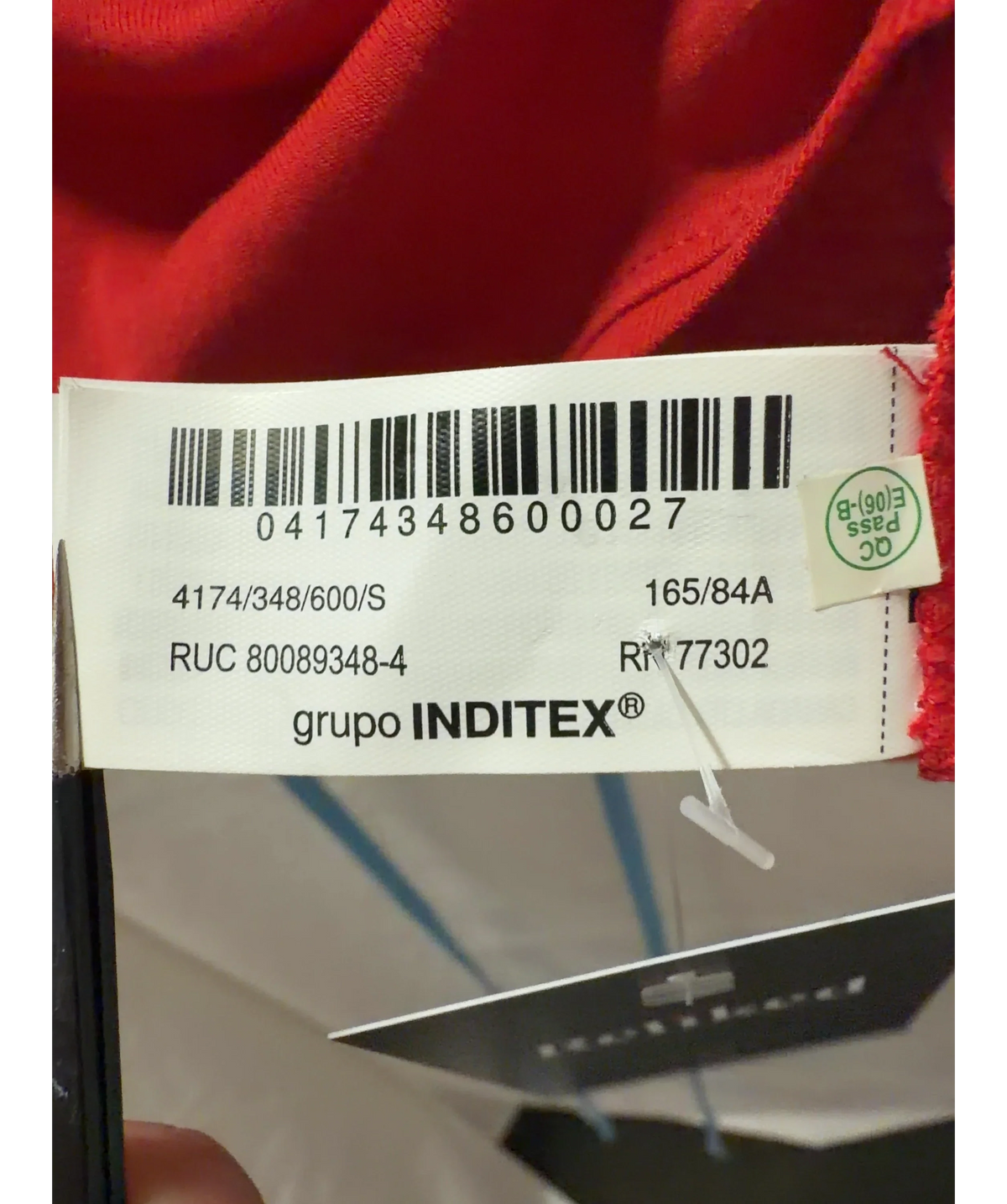 ZARA Double Effect Red T-shirt And Light Blue Halter Layer Set UK S — Materials