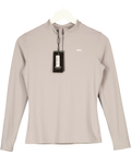 NKD Apparel Grey Ash Grey Sportive Zip Top, size UK S — front