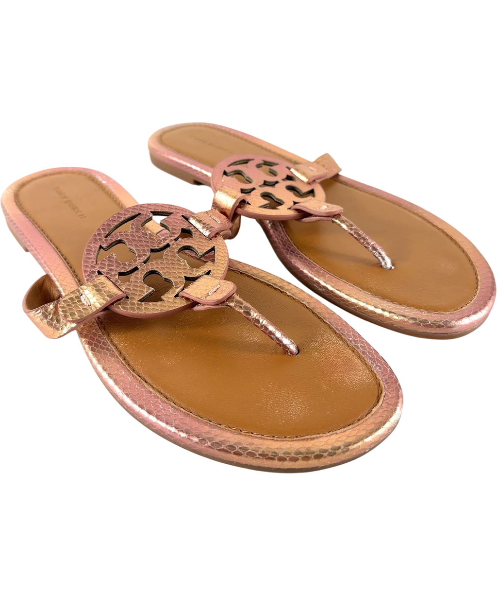 Tory Burch Pink Miller Sandal, size UK 5.5 EU 38.5 👠 — front