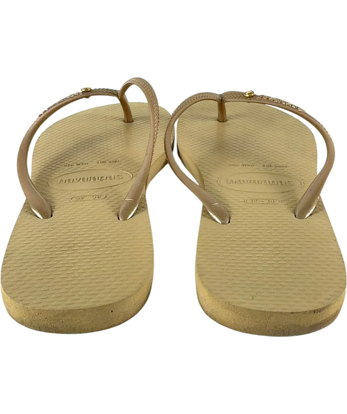 Havaianas Slim Flip-Flops Metallic UK 5 — Back