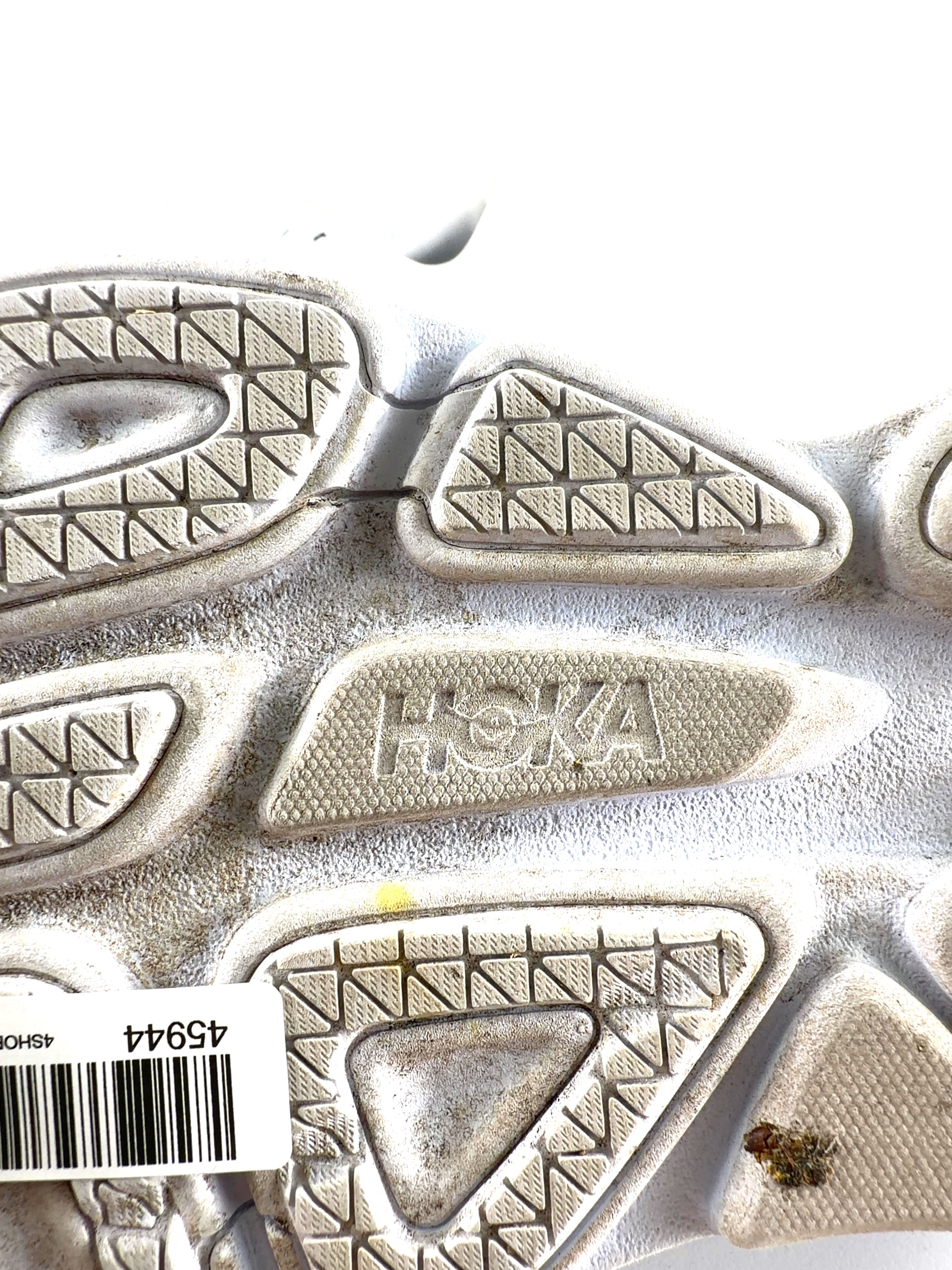 Hoka One One White Women's Bondi 8, size UK 6 — care label