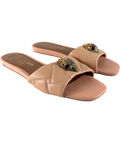 Kurt Geiger nude Kensington Flat Sandal, size UK 6 EU 39 👠 — front