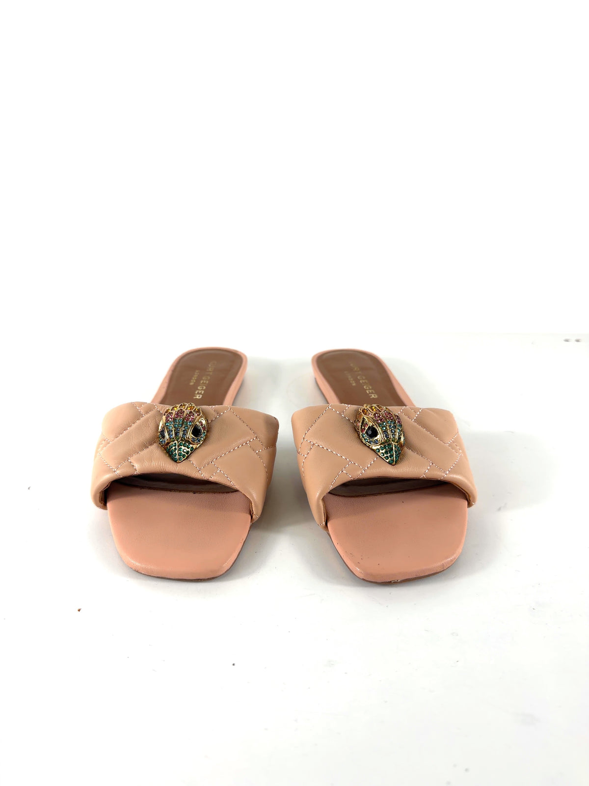 Kurt Geiger nude Kensington Flat Sandal, size UK 6 EU 39 👠 — detail