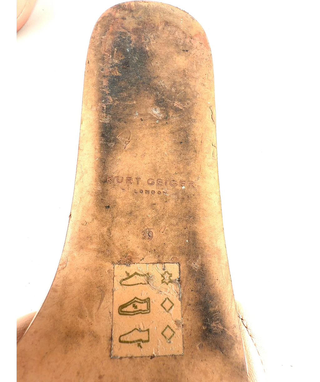Kurt Geiger Kensington Flat Sandal NUDE BEIGE UK 6 — Size