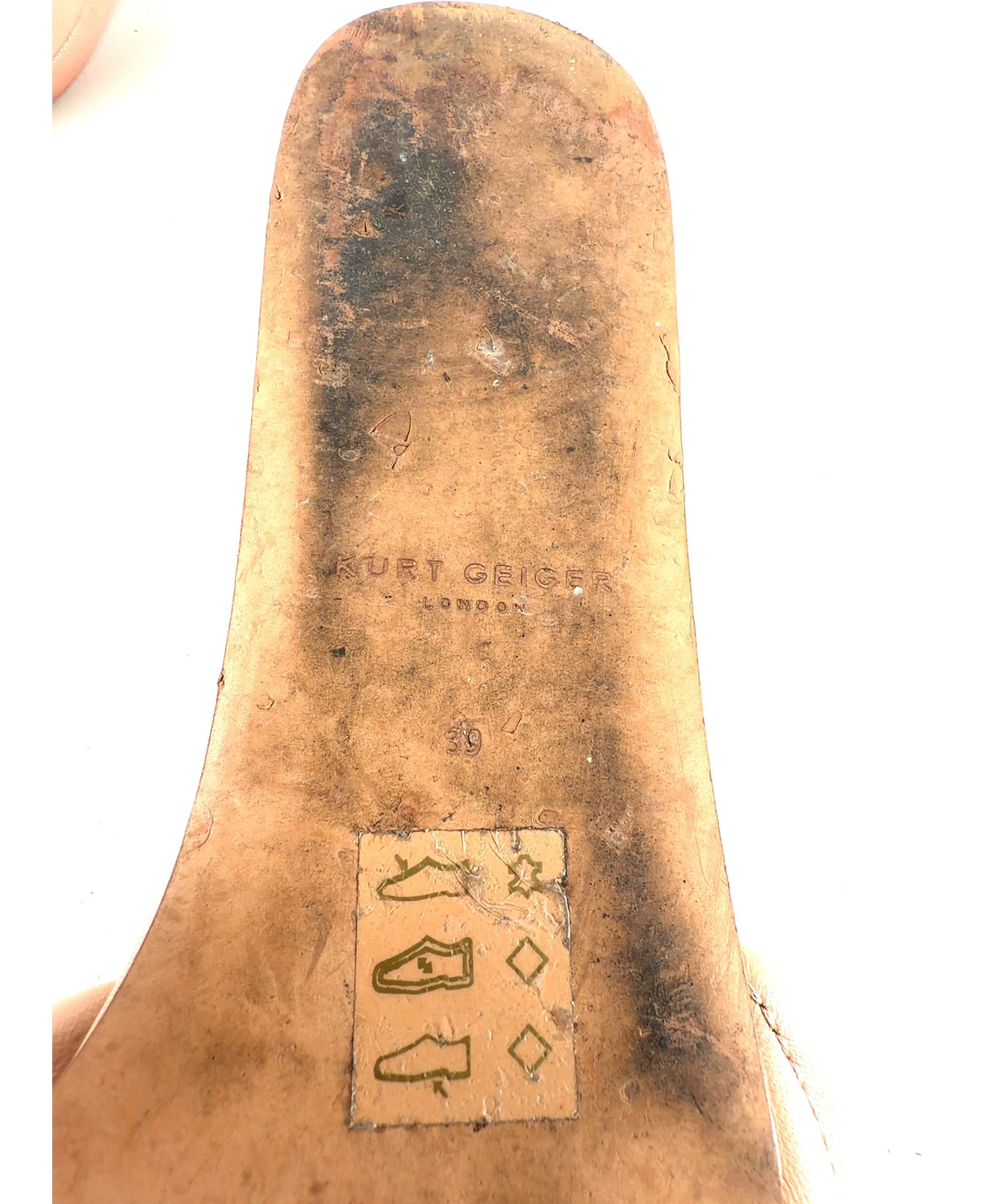 Kurt Geiger Kensington Flat Sandal NUDE BEIGE UK 6 — Size