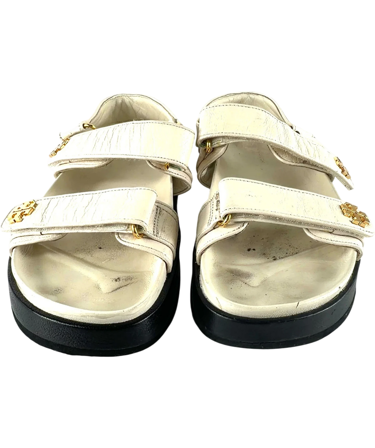 Tory Burch Kira Sport Sandal White UK 5.5 EU 38.5 — Front (both, face on)