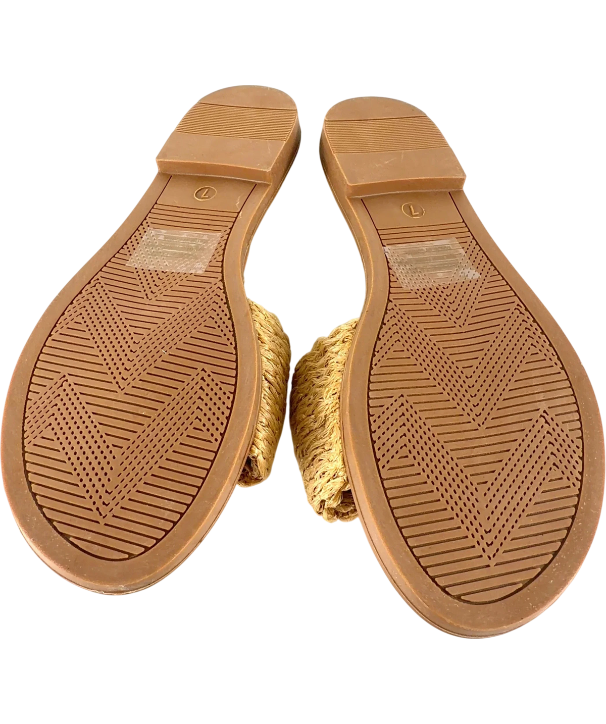 White Fox Bindi Slides Beige UK 5 — Sole