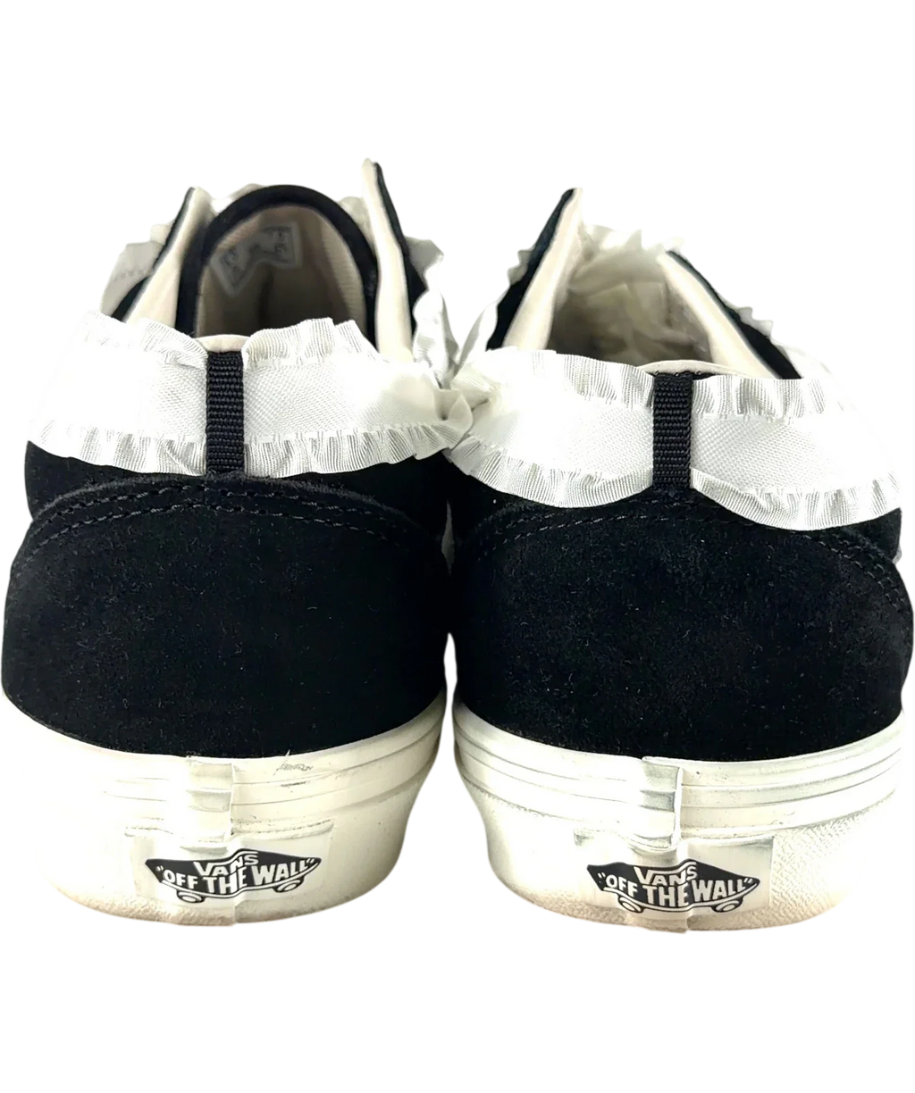 Vans Old Skool Lace-Trim Black White UK 5 — Back