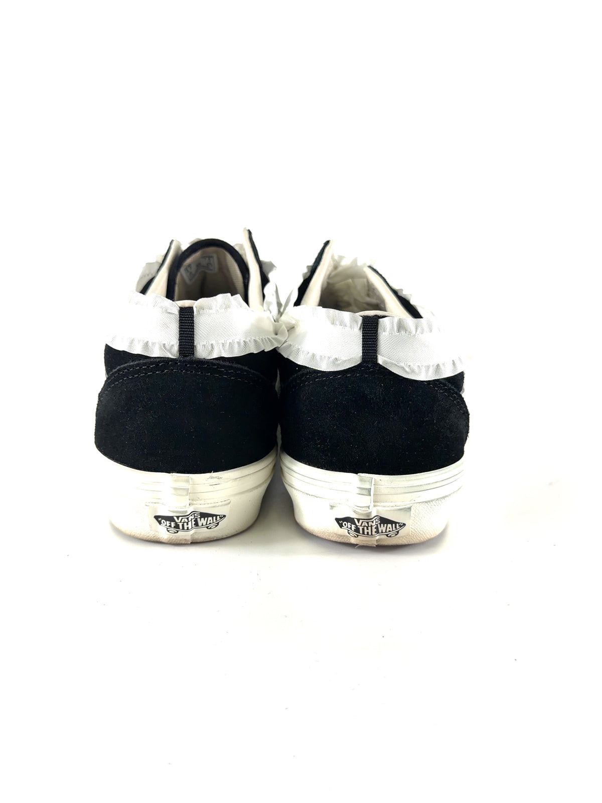 VANS Black Old Skool Lace-Trim / Coquette sneakers, size UK 5 EU 38 👠 — back