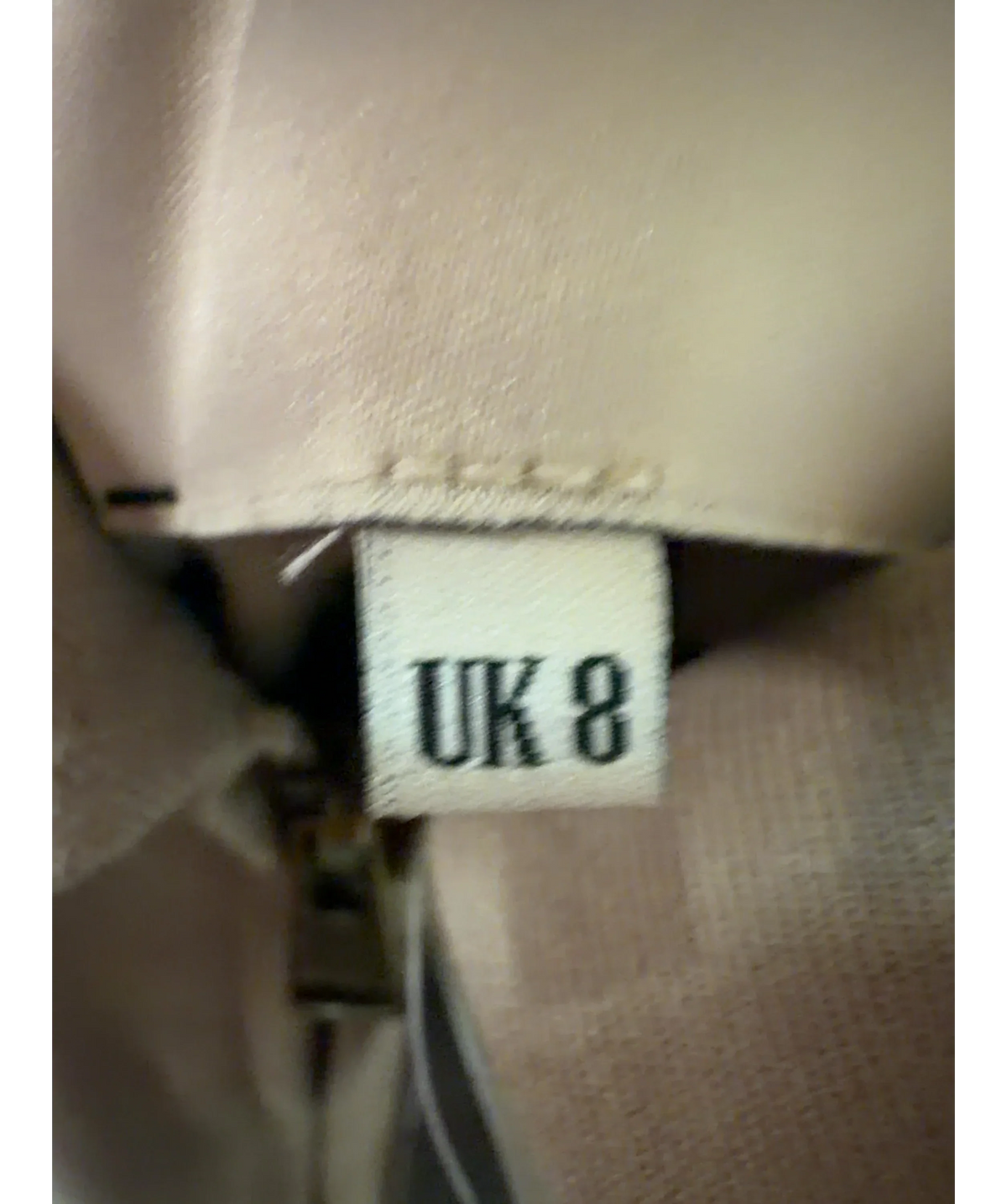 The Couture Club Cropped Zip-up Bomber Jacket Beige UK 8 — Size