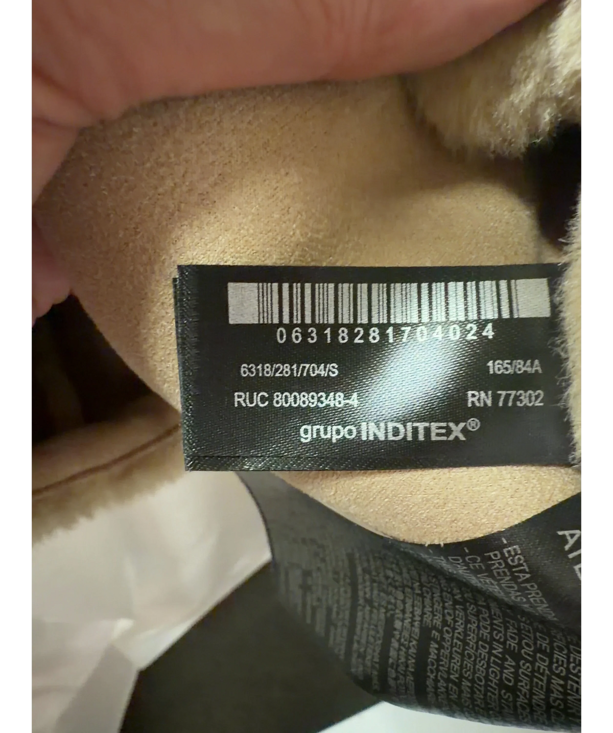 ZARA Faux Fur Hooded Toggle Gilet Taupe  Beige UK S — Materials