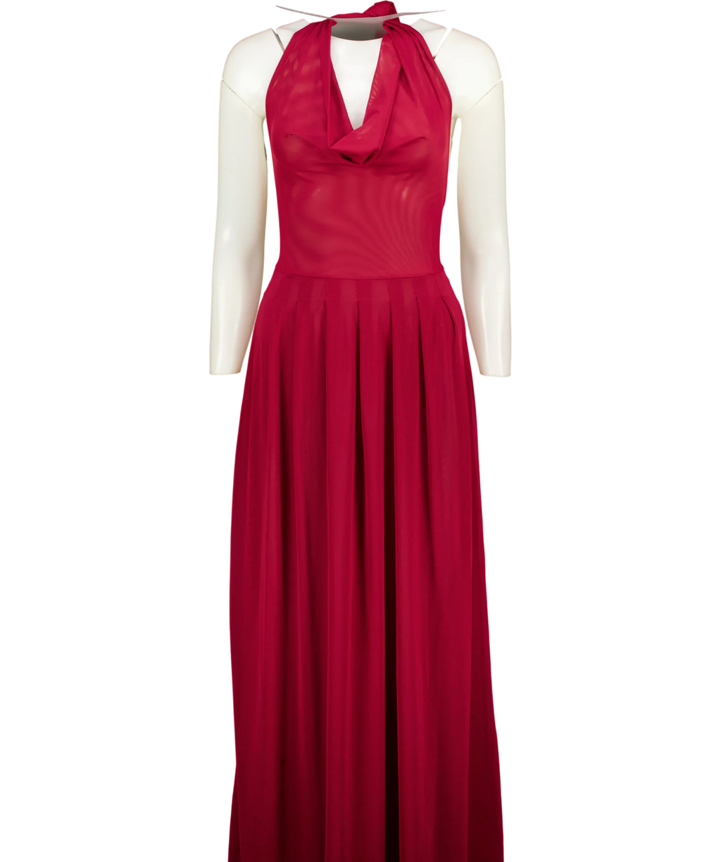 Lulu Souza Red Yōsei Dress, size UK XS — front
