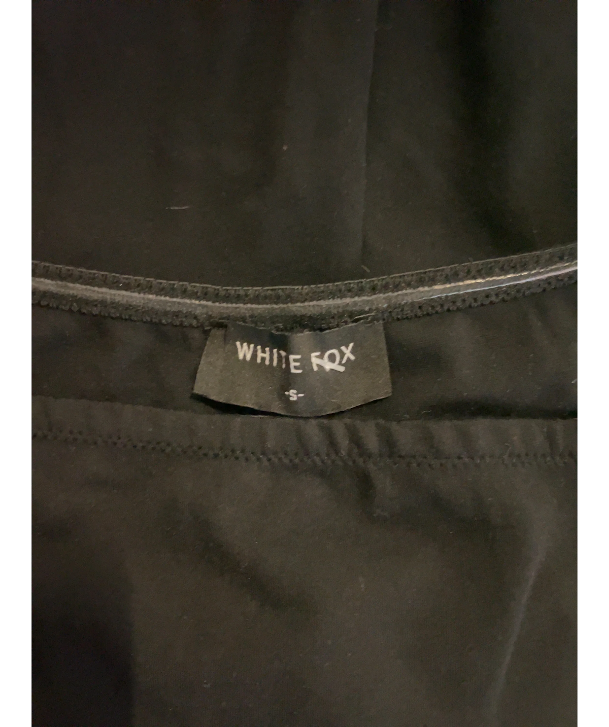 WHITE FOX Black Colour, size UK S — detail