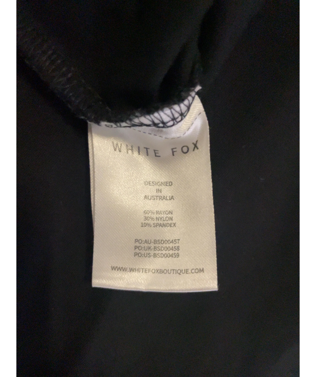 WHITE FOX Black Colour, size UK S — label