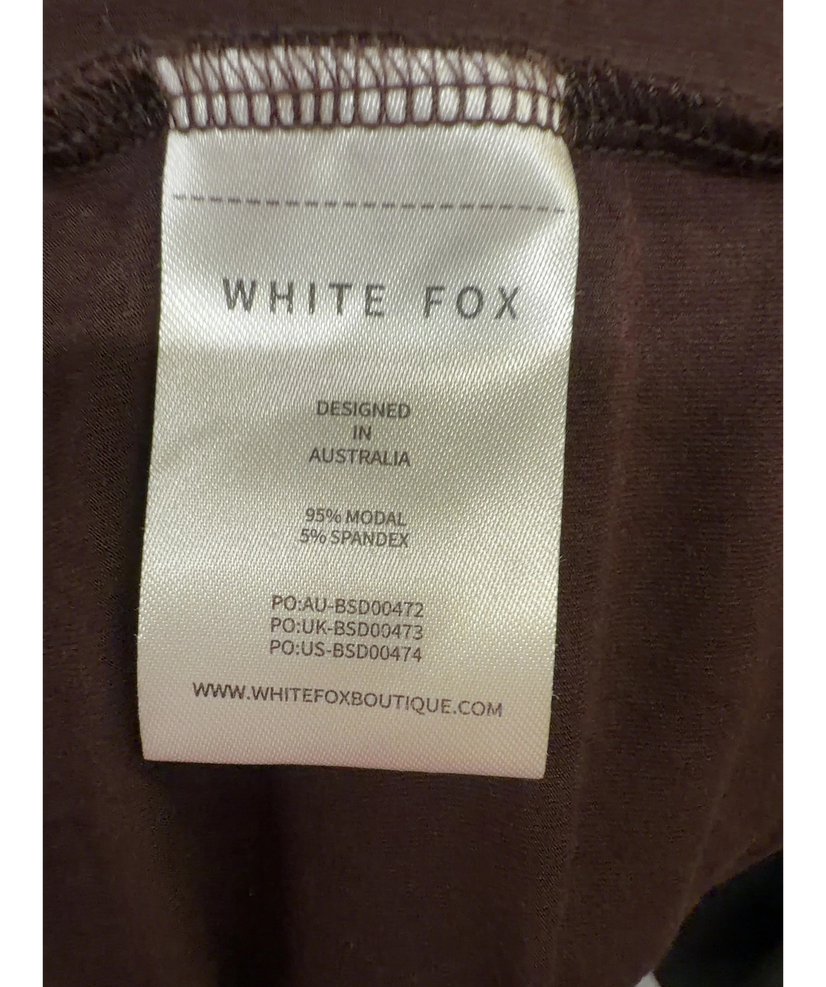 WHITE FOX Brown She's Got That Look Halter Neck Maxi Dress, size UK XS — label
