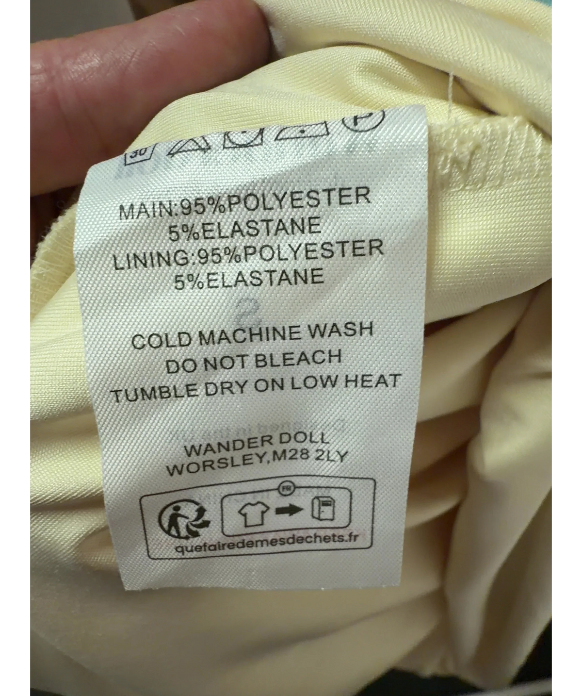 WANDERDOLL Cream Bonita Bandeau Maxi Dress Bloom Print UK S — Materials