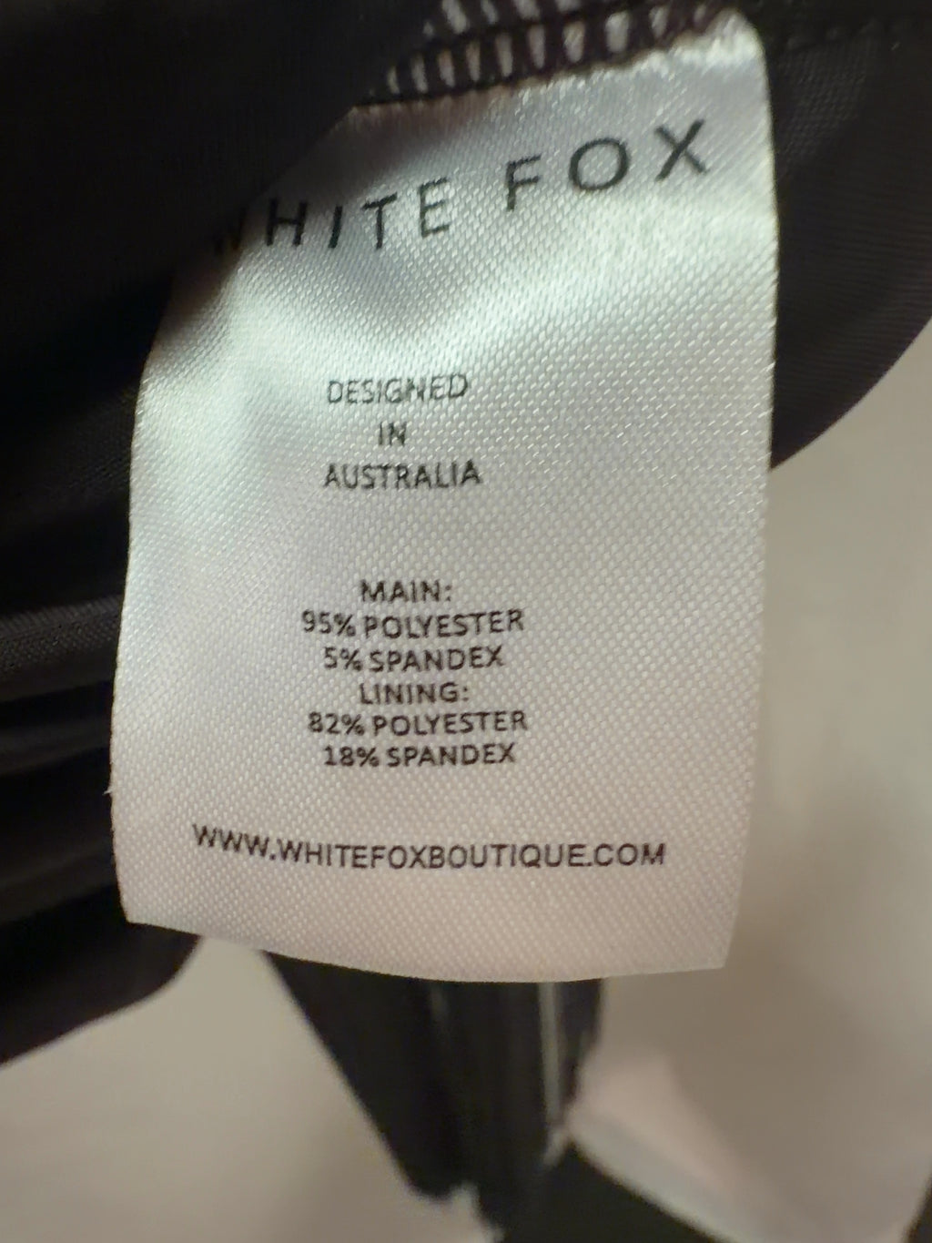 WHITE FOX Brown Man I Need Strapless Fringe Mini Dress Chocolate brown, size UK XS — label