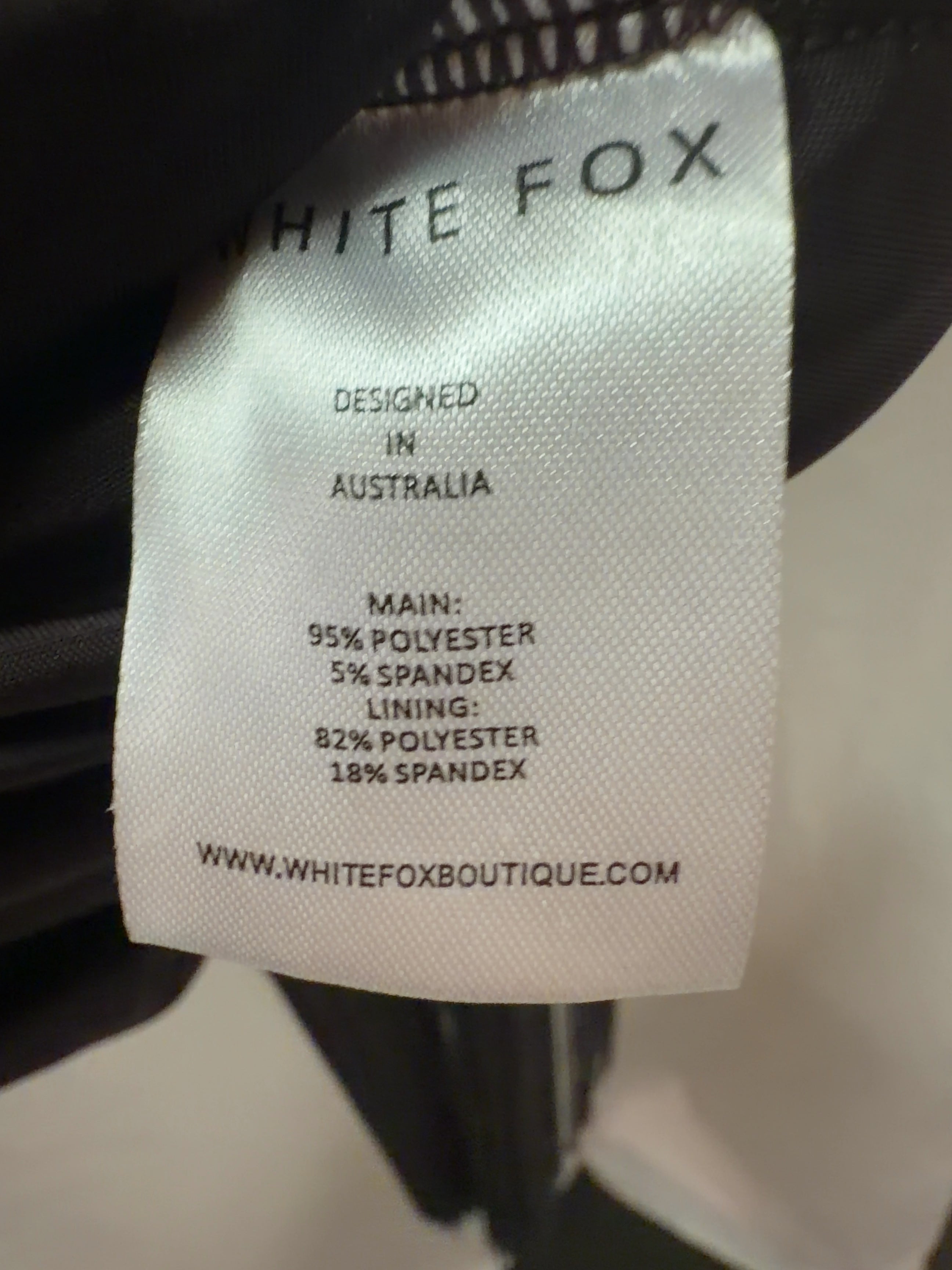 WHITE FOX Brown Man I Need Strapless Fringe Mini Dress Chocolate brown, size UK XS — label