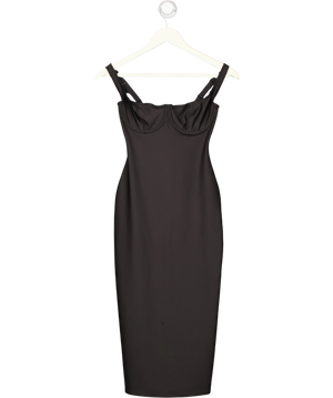 SKIMS Body Halter Midi Dress Onyx Black UK S