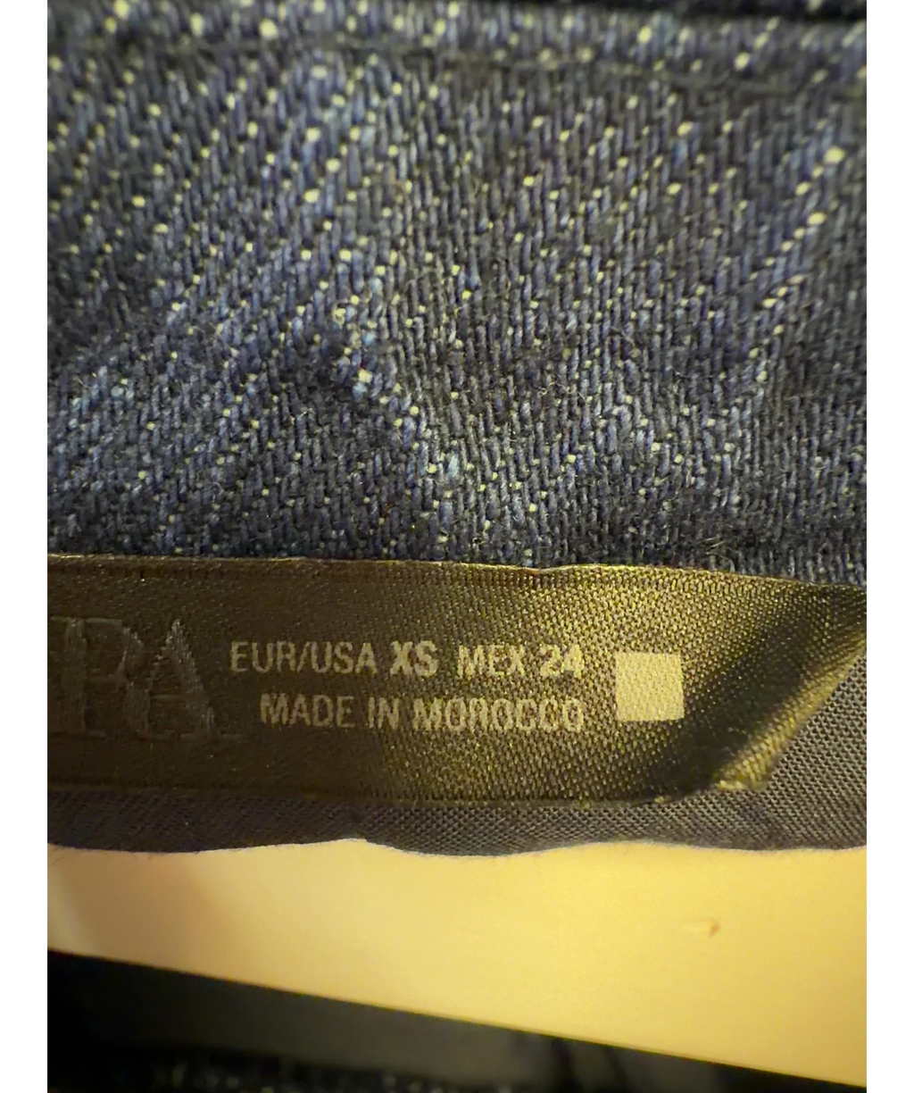 ZARA Blue Colour, size UK XS — care label
