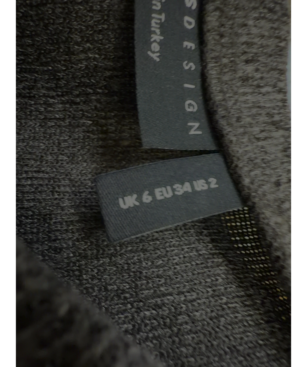 ASOS Grey Colour, size UK 6 — fabric detail