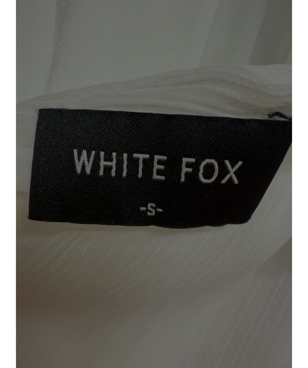 WHITE FOX White Colour, size UK M — care label