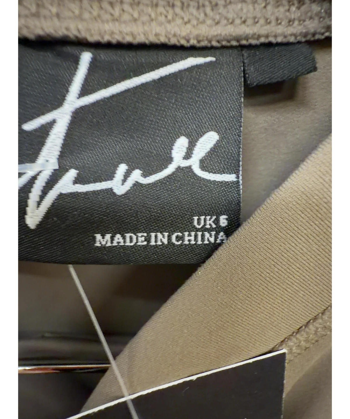The Couture Club taupe Colour, size UK 6 — care label
